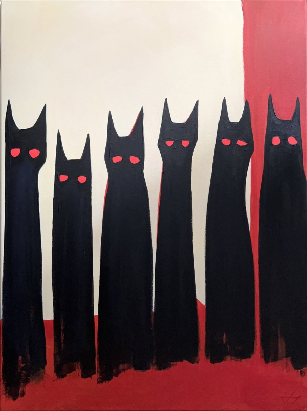 75. Diana Schmidt &quot;Six black cats&quot;