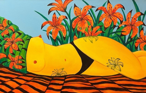 5. ANISA KUNST &quot;Tiger Lily is Resting&quot;